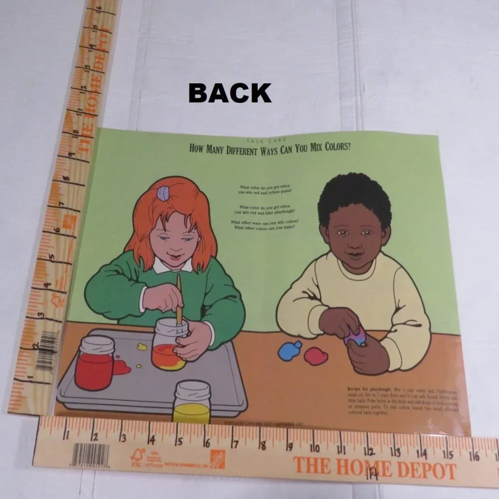Scholastic English Spanish (10) Task Cards / Job Cards Classroom or Homeschool